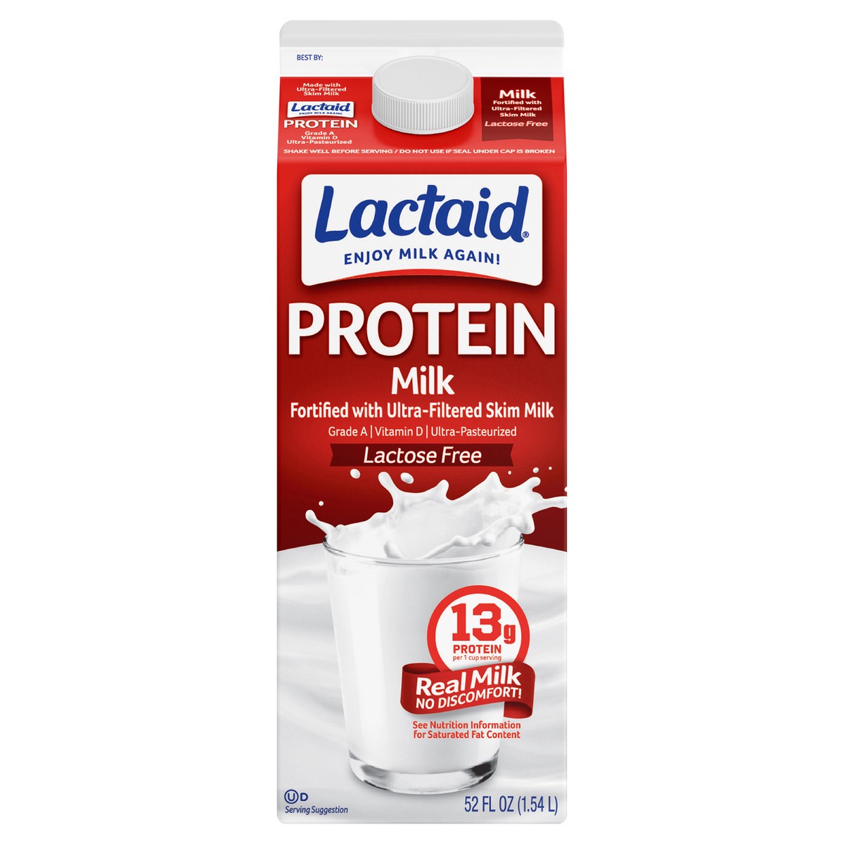 slide 1 of 1, Lactaid Protein Whole Milk, 52 oz, 52 fl oz
