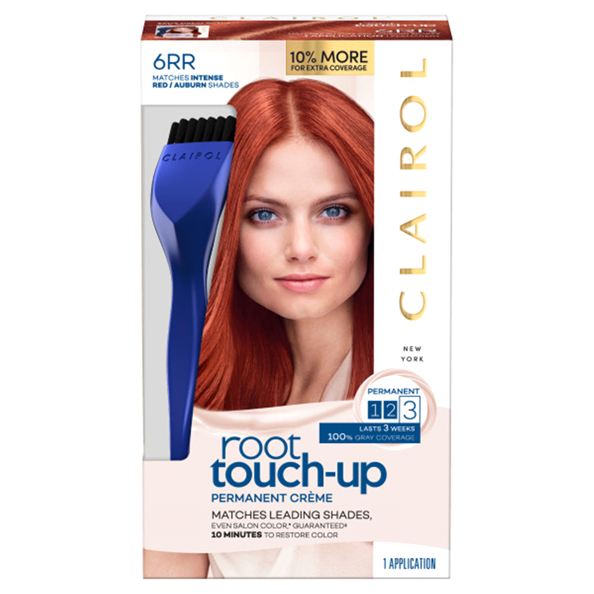 slide 1 of 1, Clairol Permanent 6RR Red/Auburn Root Touch-Up, 1 ct