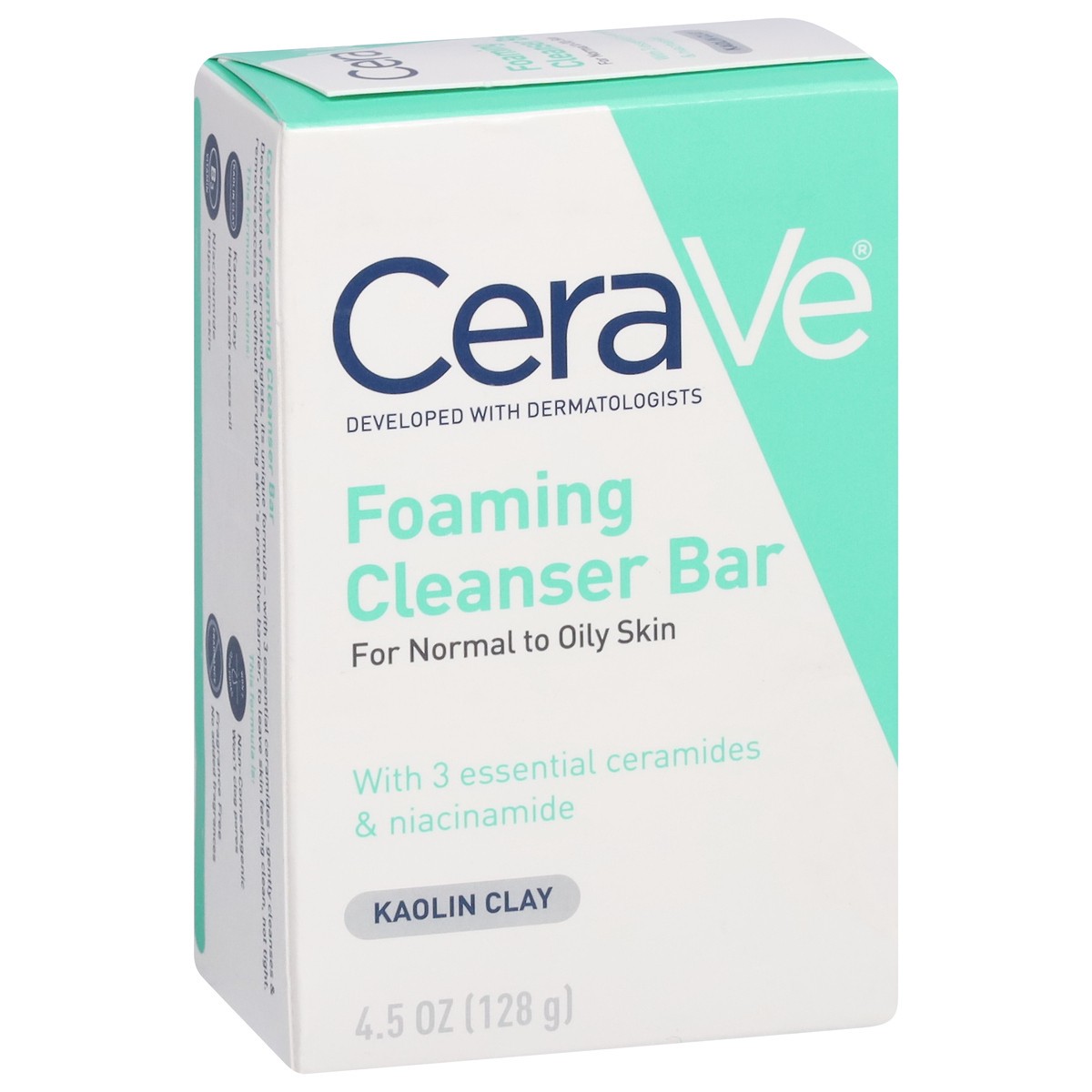 slide 3 of 4, CeraVe Kaolin Clay Foaming Cleanser Bar 4.5 oz, 4.5 oz