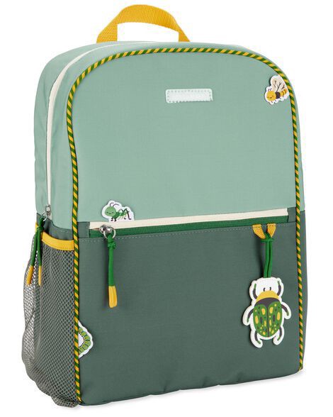 slide 1 of 3, Skiphop Wander Kids Backpack - Bugs Green NS, 1 ct
