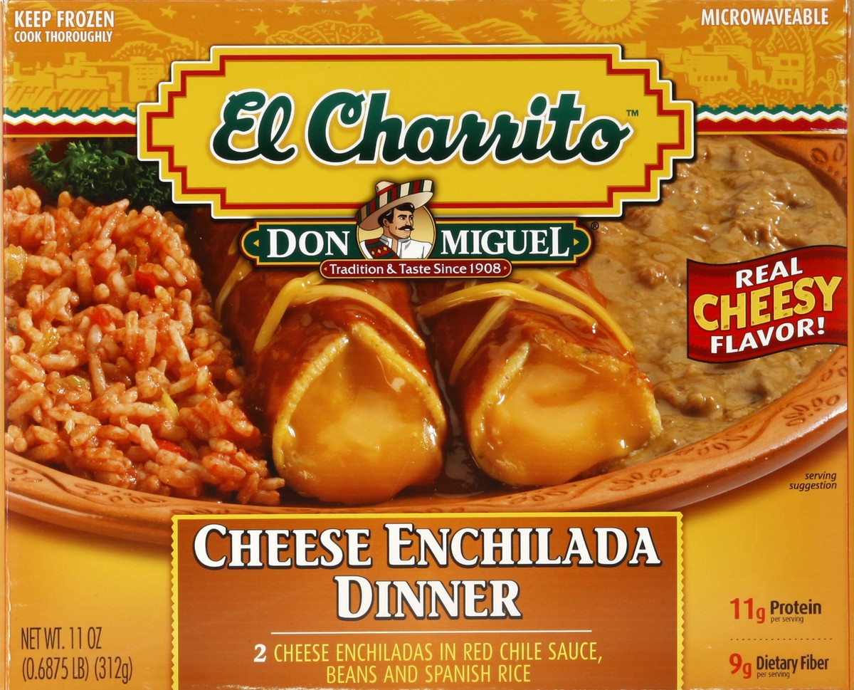 slide 5 of 6, El Charrito Cheese Enchilada Dinner 11 oz, 11 oz