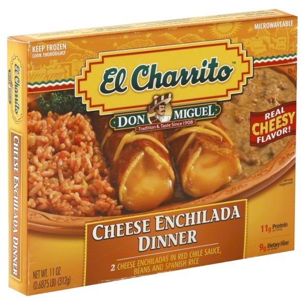 slide 1 of 6, El Charrito Cheese Enchilada Dinner 11 oz, 11 oz