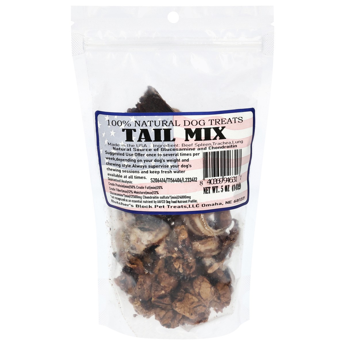 slide 3 of 4, Butcher's Block Tail Mix 100% Natural Dog Treats 5 oz, 5 oz