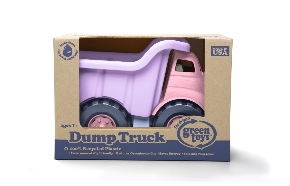 slide 2 of 3, Green Toys Toy Dump Truck Pink, 1 ct