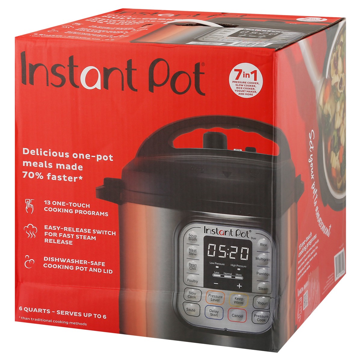 slide 6 of 9, Instant Pot Duo 6 Quarts 7 in 1 Multi-Cooker 1 ea, 1 ct