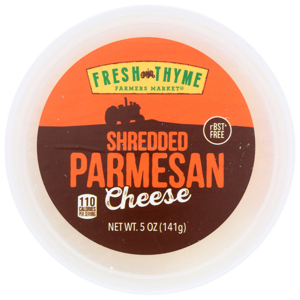 slide 1 of 1, Fresh Thyme Cheese Parmesan Shredded, 5 oz