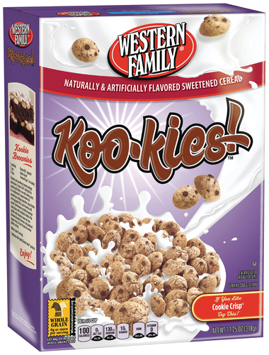 slide 1 of 6, Western Family Kookies Cereal, 11.25 oz