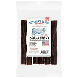 Butcher's Block Omaha Sticks 100% Natural Dog Treats, 6 ct