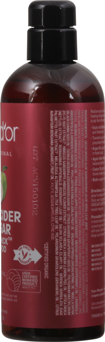 slide 5 of 12, PURA D'OR Thin2Thick Professional Apple Cider Vinegar Shampoo 16 fl oz, 16 fl oz
