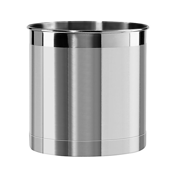 slide 1 of 5, Simply Essential Our Table Jumbo Stainless Steel Utensil Holder, 1 ct