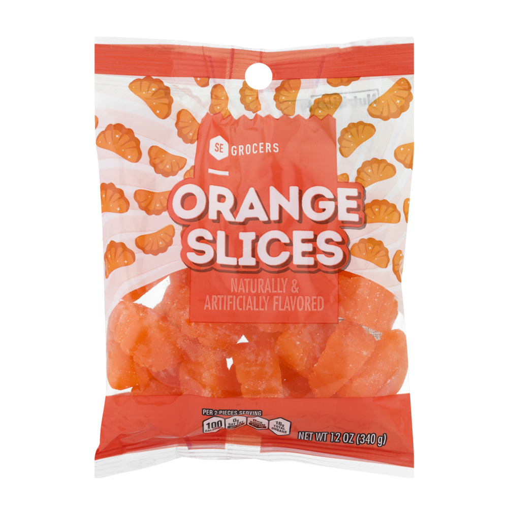 slide 1 of 1, SE Grocers Orange Slices, 12 oz