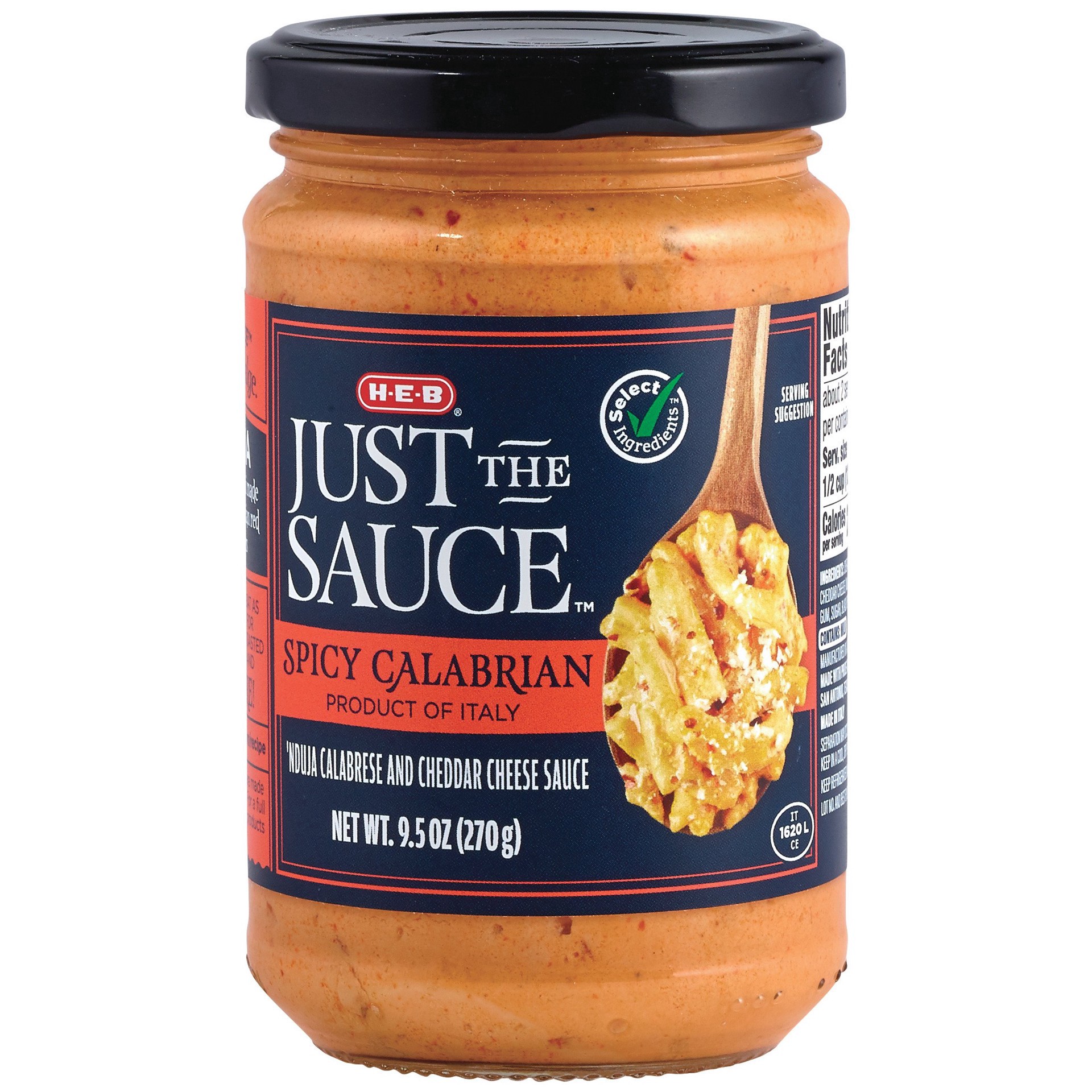 slide 1 of 1, H-E-B Just The Sauce Spicy Calabrian, 9.7 oz