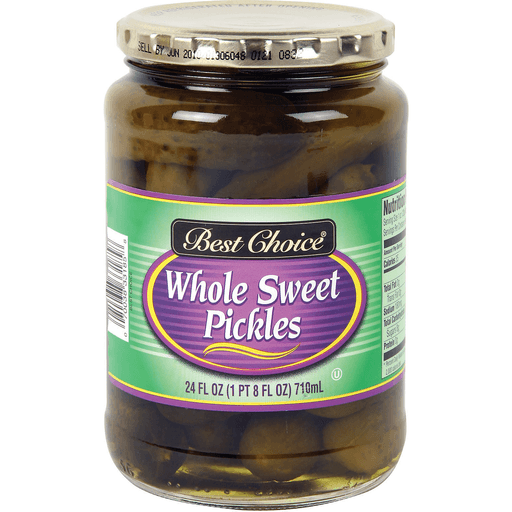 slide 1 of 1, Best Choice Whole Sweet Pickle, 24 oz
