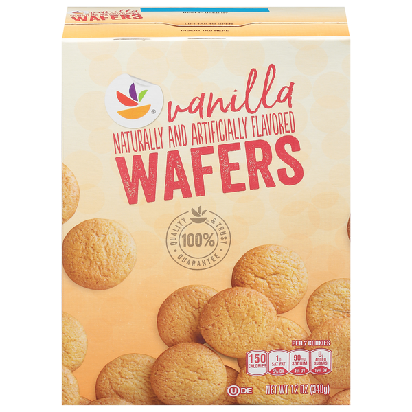 slide 1 of 1, Giant Vanilla Wafer Cookies, 12 oz