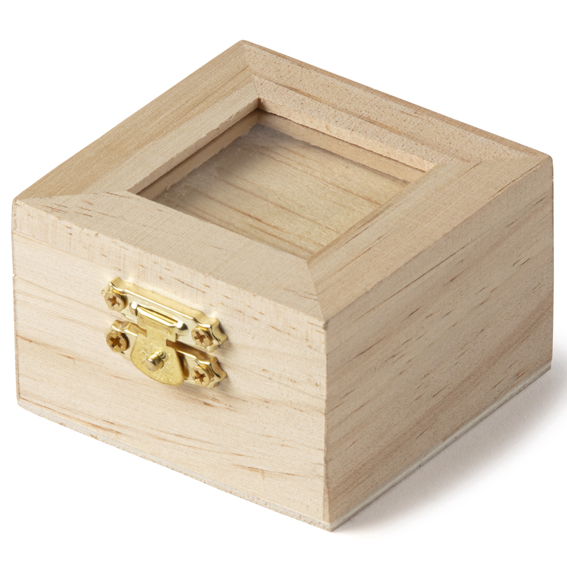 slide 3 of 4, Wood Shadow Box With Lid By Make Market, 2.75 in x 2.75 in x 1.77 in