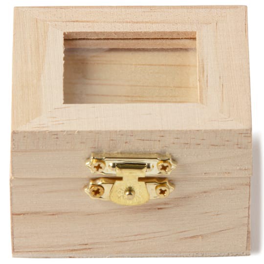slide 1 of 4, Wood Shadow Box With Lid By Make Market, 2.75 in x 2.75 in x 1.77 in
