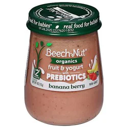 Beech-nut Organic Fruit & Yogurt With Prebiotics Banana Berry 4oz Jar - 4 OZ