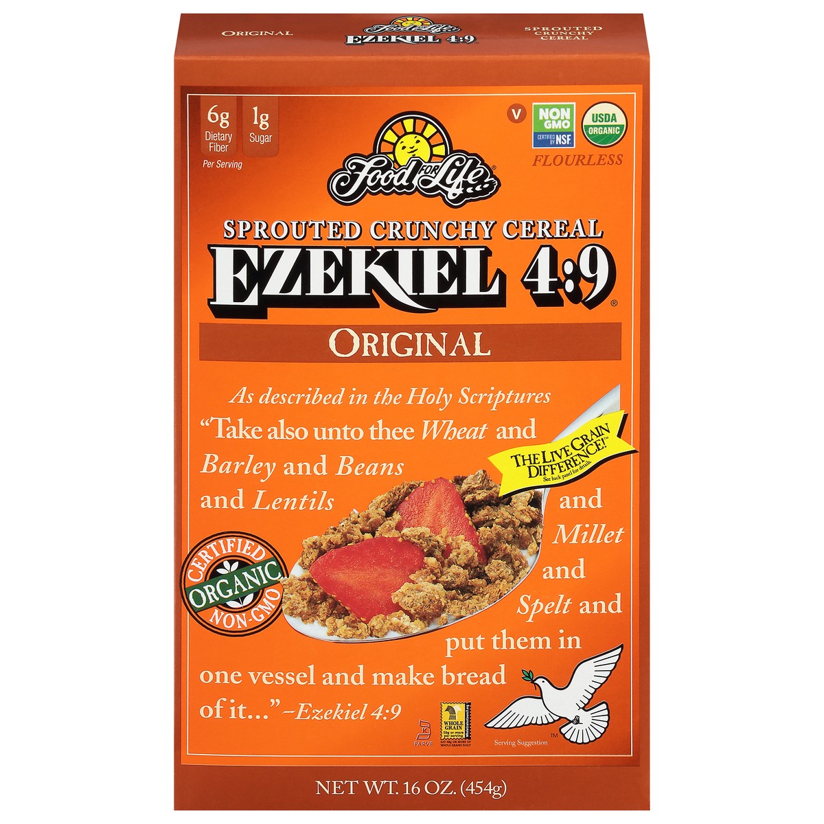 slide 10 of 13, Food for Life Org Original Ezekiel Cereal 16Oz, 1 ct