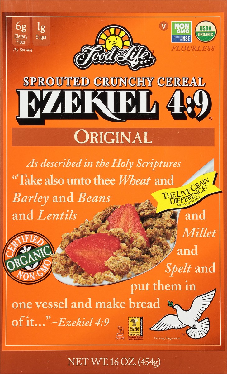 slide 13 of 13, Food for Life Org Original Ezekiel Cereal 16Oz, 1 ct