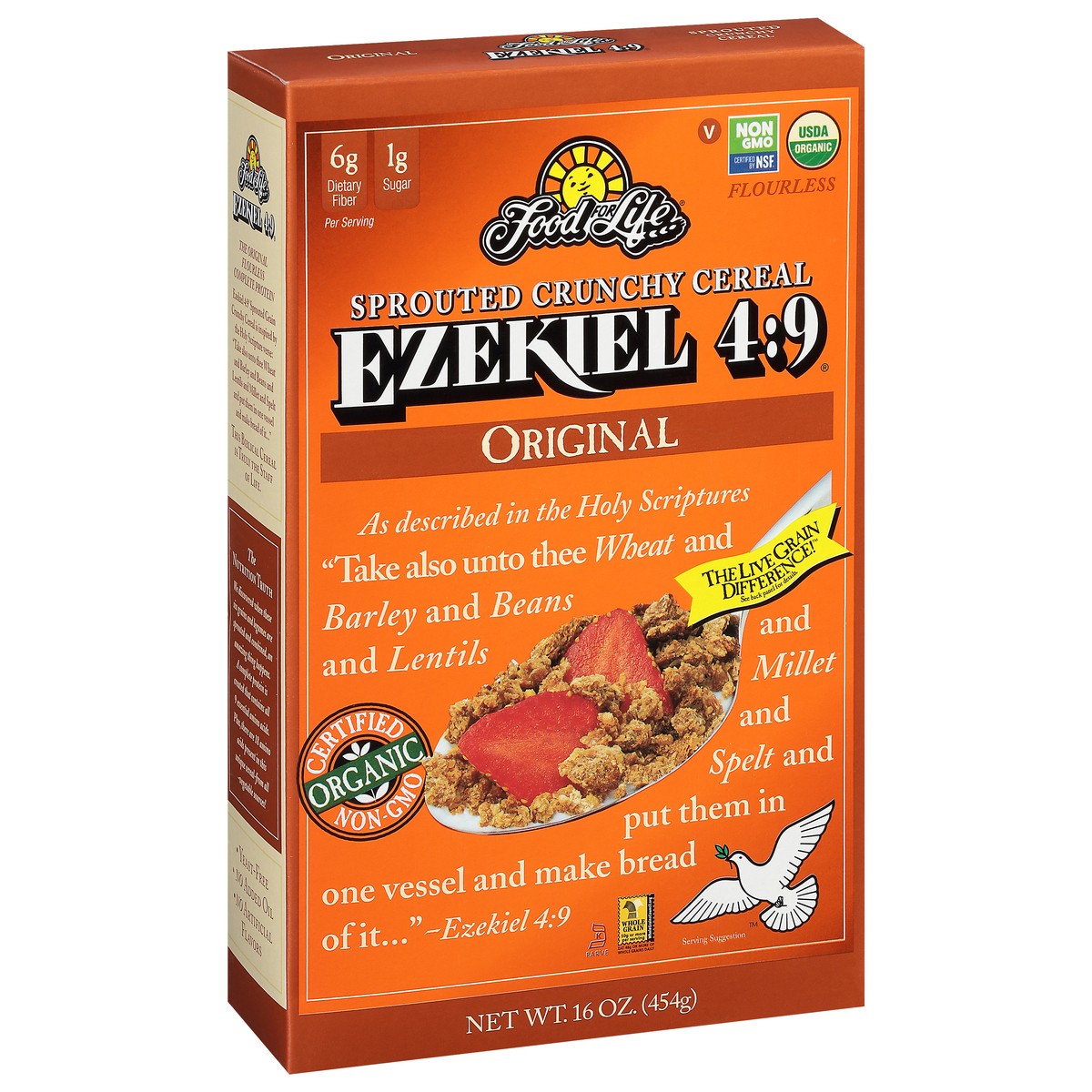 slide 8 of 13, Food for Life Org Original Ezekiel Cereal 16Oz, 1 ct