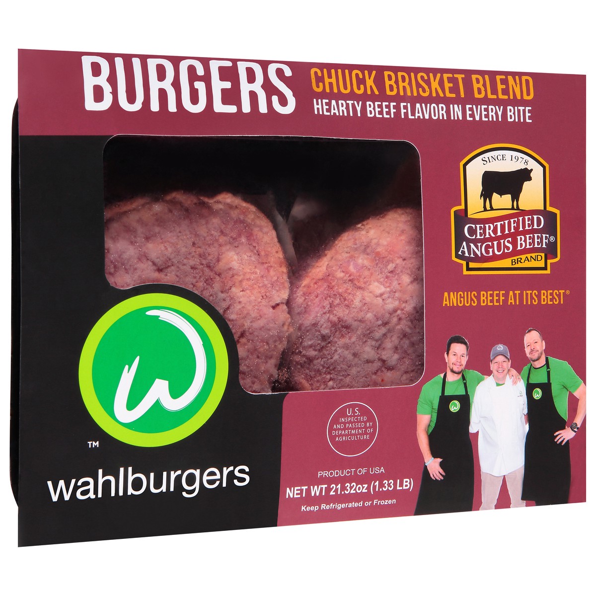 slide 7 of 9, Wahlburgers Certified Angus Beef Chuck Brisket Blend, 1.33 lb