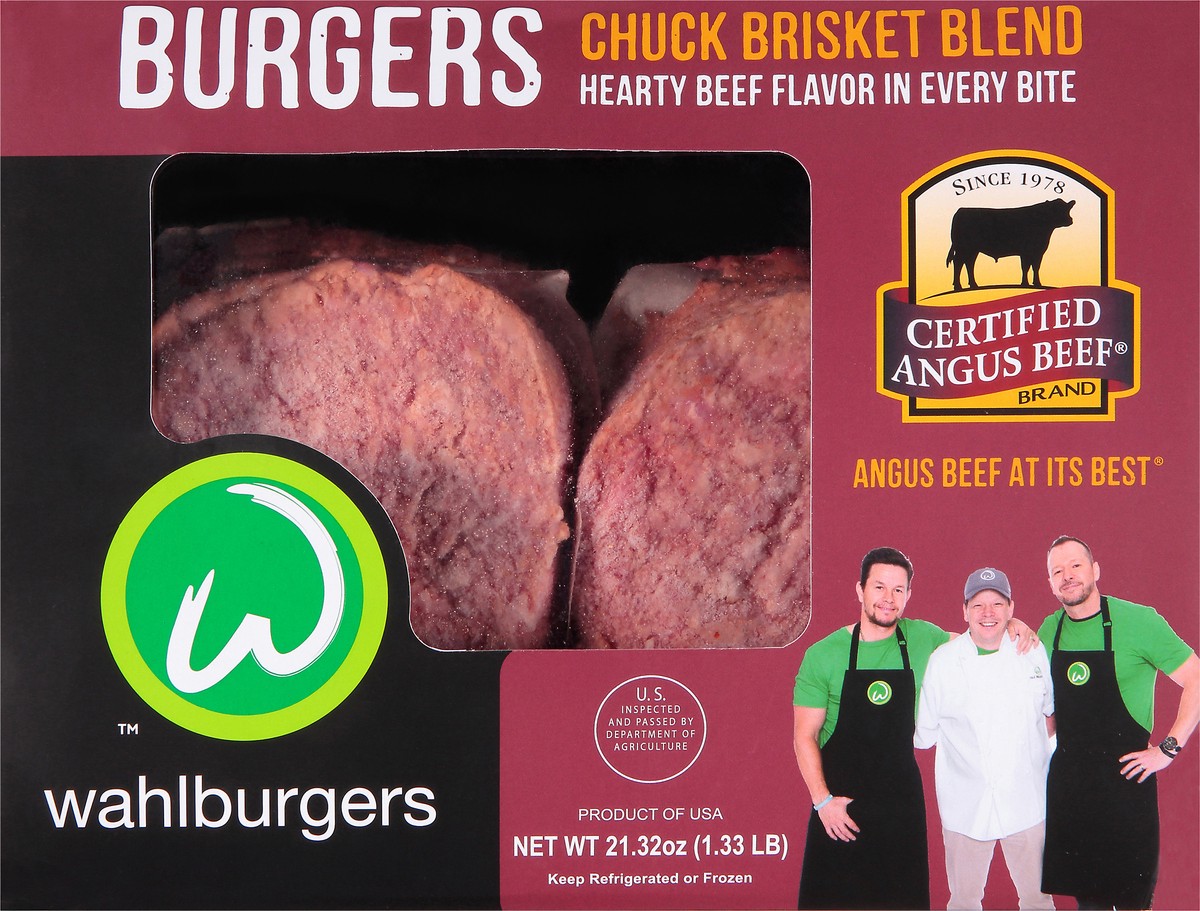 slide 4 of 9, Wahlburgers Certified Angus Beef Chuck Brisket Blend, 1.33 lb