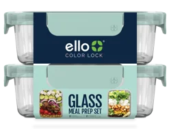 Ello Glass Meal Prep Set