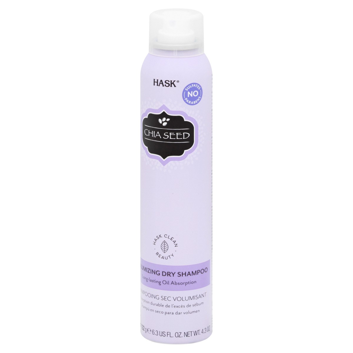 slide 9 of 9, Hask Chia Seed Volumizing Dry Shampoo 4.3 oz, 6.3 fl oz