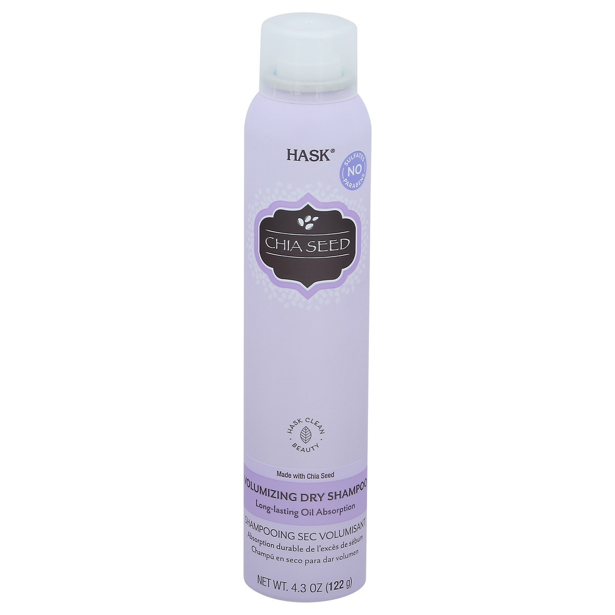 slide 1 of 9, Hask Chia Seed Volumizing Dry Shampoo 4.3 oz, 6.3 fl oz