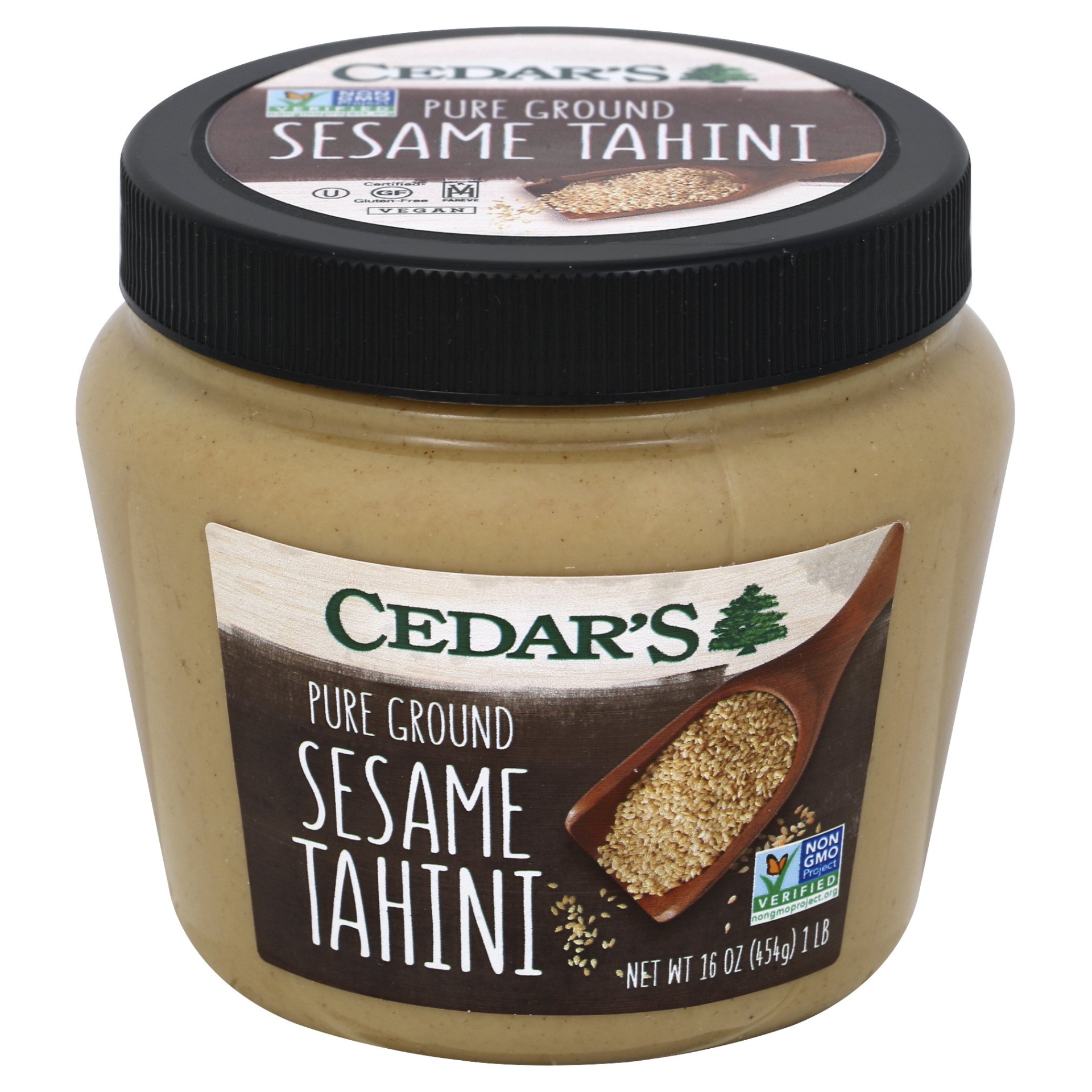 slide 1 of 2, Cedar's Pure Ground Sesame Tahini, 16 oz