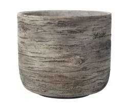 The Joy Of Gardening Rustic Wood Cylinder Planter - Natural