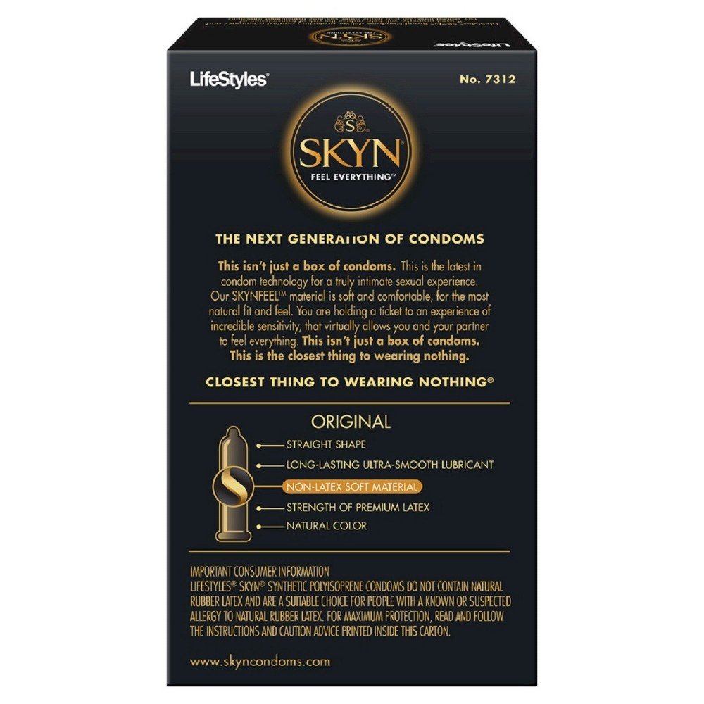 slide 6 of 7, LifeStyles Skyn Original Condoms, 12 ct