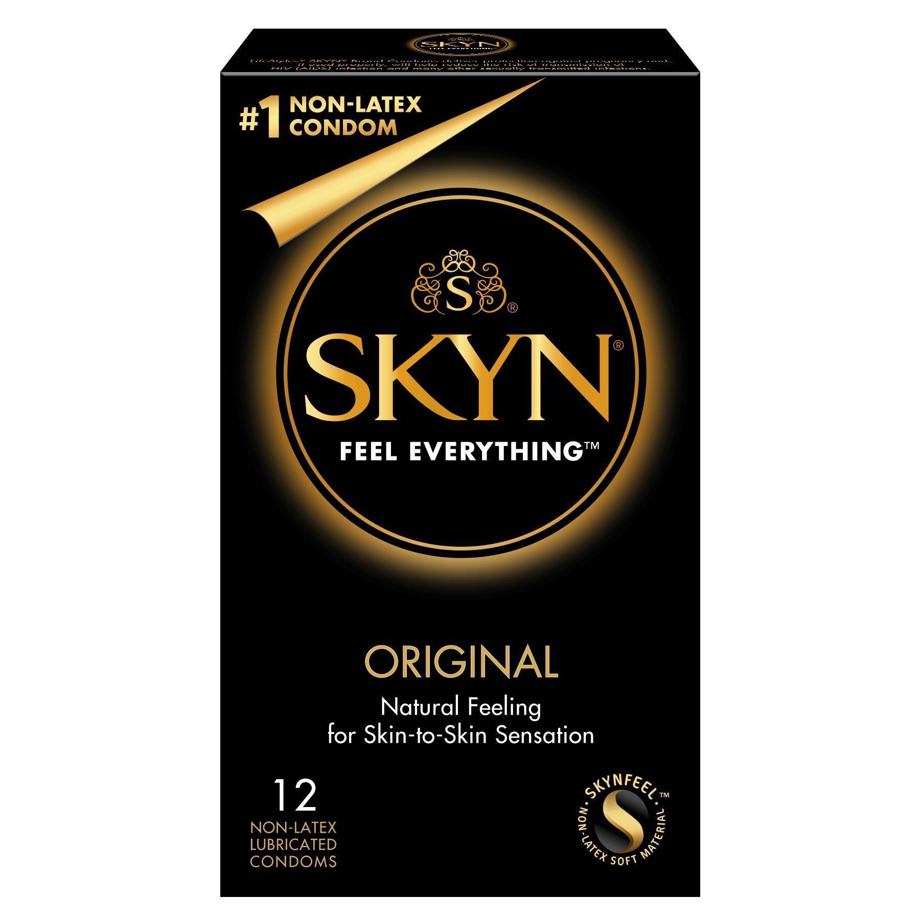 slide 1 of 7, LifeStyles Skyn Original Condoms, 12 ct