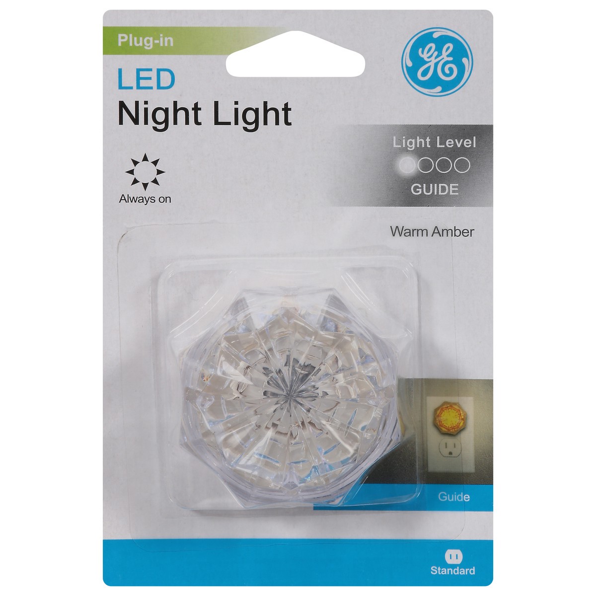 slide 1 of 9, Ge Night Lite Amber, 1 ct