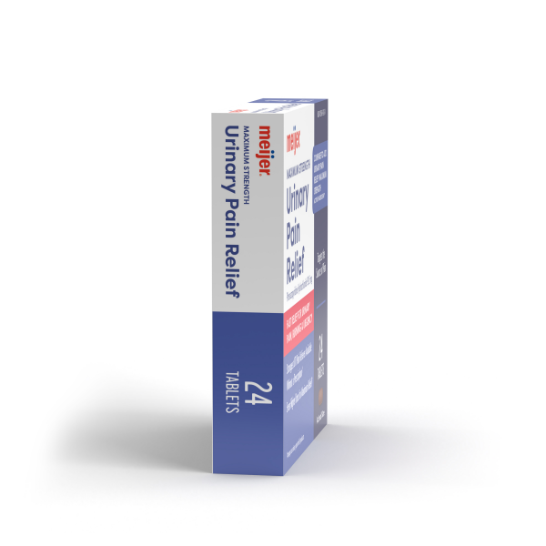 slide 19 of 23, Meijer Urinary Pain Relief Max Strength, 99.5mg, 24 ct