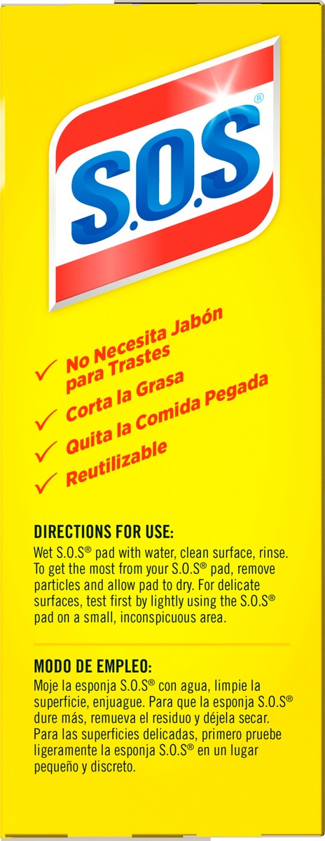 slide 4 of 13, S.O.S. Steel Wool Soap Pads, 10 ct