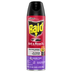 Raid Ant & Roach Killer 26, Indoor and Outdoor Insecticide Spray, Lavender Scent, 17.5 oz