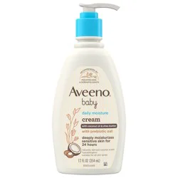 Aveeno Baby Daily Moisturizing Cream with Nourishing Oat, 12 fl. oz