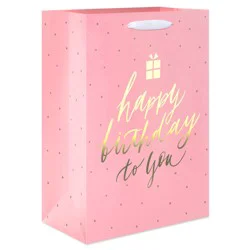 American Greetings Happy Birthday to You Medium Pink Birthday Gift Bag