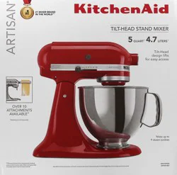 KitchenAid Empire Red 5-Quart Tilt-Head Stand Mixer 1 ea