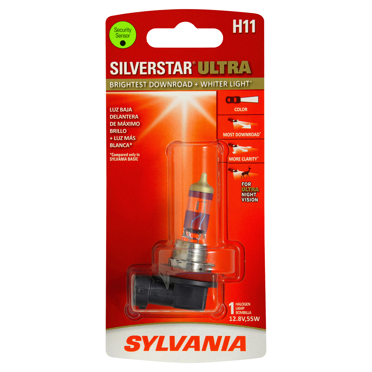 slide 1 of 6, Sylvania H11 SilverStar Ultra Headlight, 1 ct