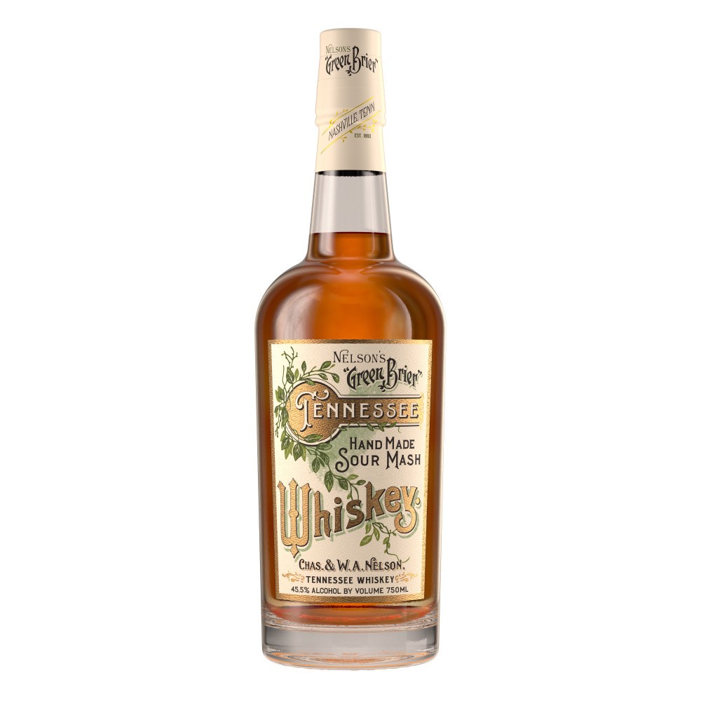 slide 1 of 5, Nelson's Green Brier Tennessee Whiskey Hand Made Sour Mash Whiskey, 750 mL Bottle, 91 Proof, 25.36 fl oz