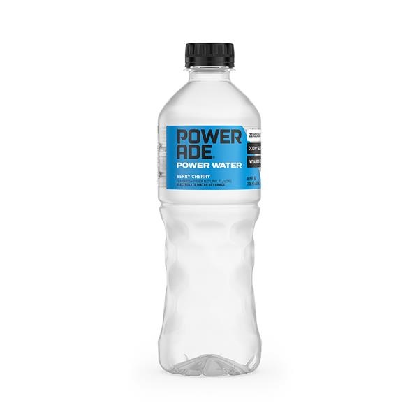 slide 1 of 1, Powerade Berry Cherry Power Water, 6 ct