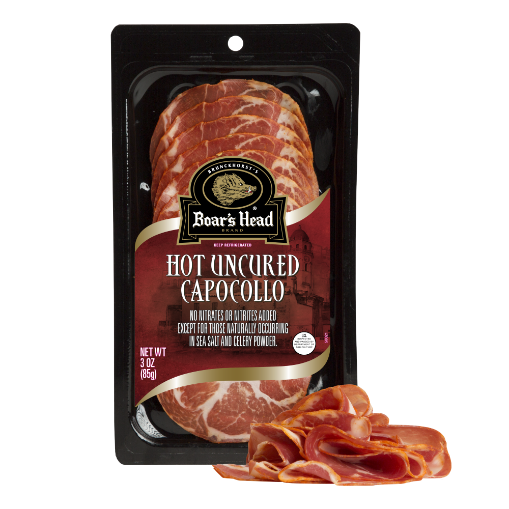 slide 1 of 1, Boar's Head Hot Capocollo, 3 oz