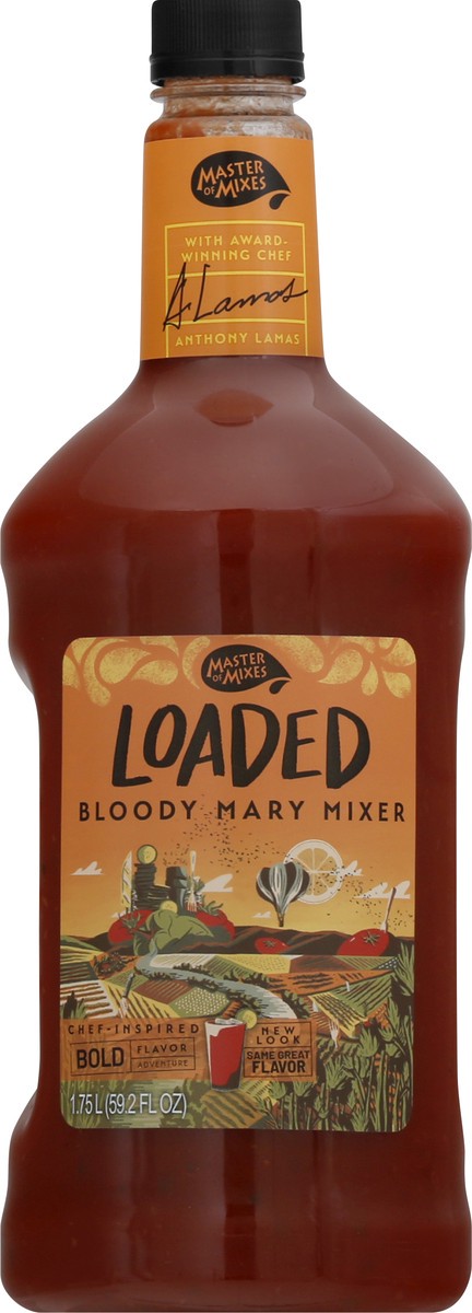 slide 1 of 1, Master of Mixes Loaded Bold Flavor Adventure Bloody Mary Mixer - 1.75 liter, 1.75 liter