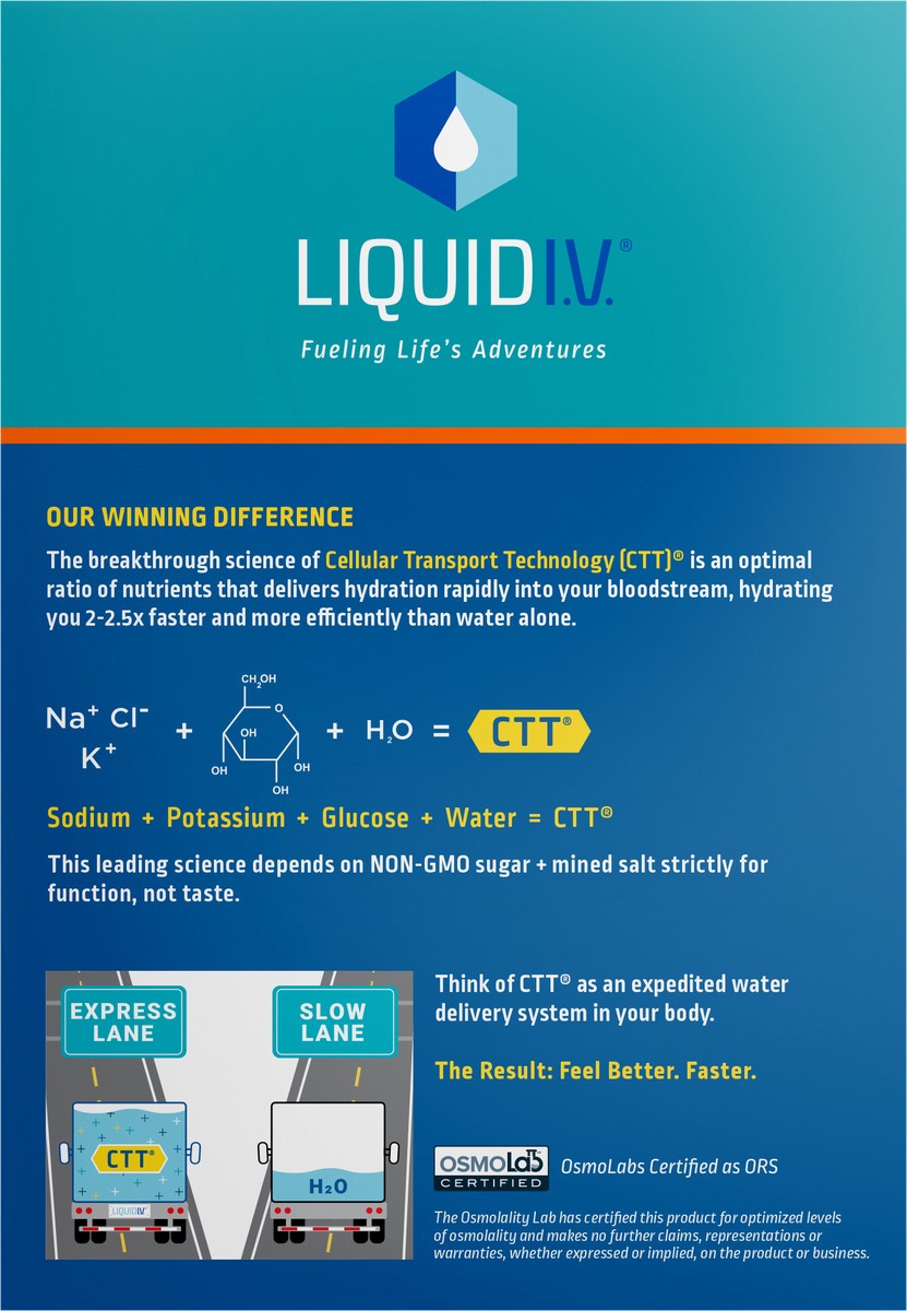 slide 7 of 7, Liquid I.V. Hydration Multiplier Electrolyte Powder Packet Drink Mix, Tropical Punch- 8.4 oz, 8.4 oz