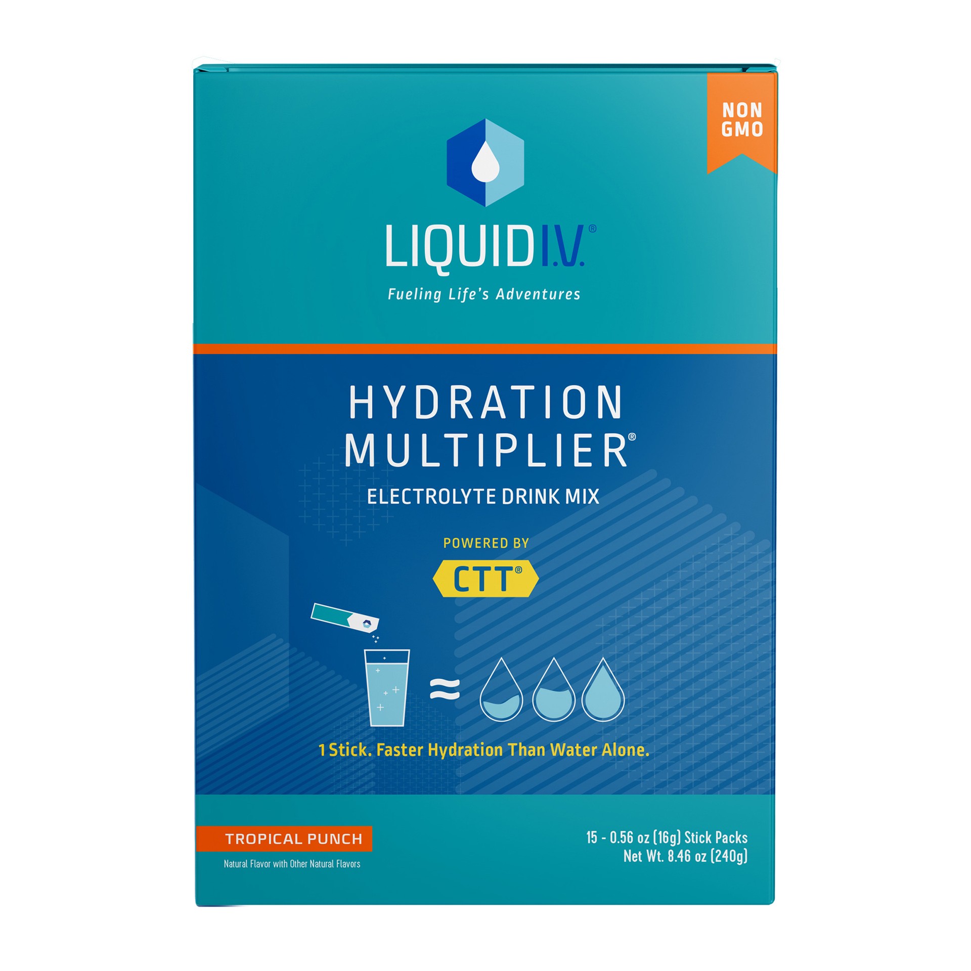 slide 1 of 7, Liquid I.V. Hydration Multiplier Electrolyte Powder Packet Drink Mix, Tropical Punch- 8.4 oz, 8.4 oz