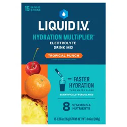 Liquid I.V. Hydration Multiplier Tropical Punch Electrolyte Drink Mix 15 - 0.56 oz Stick Packs