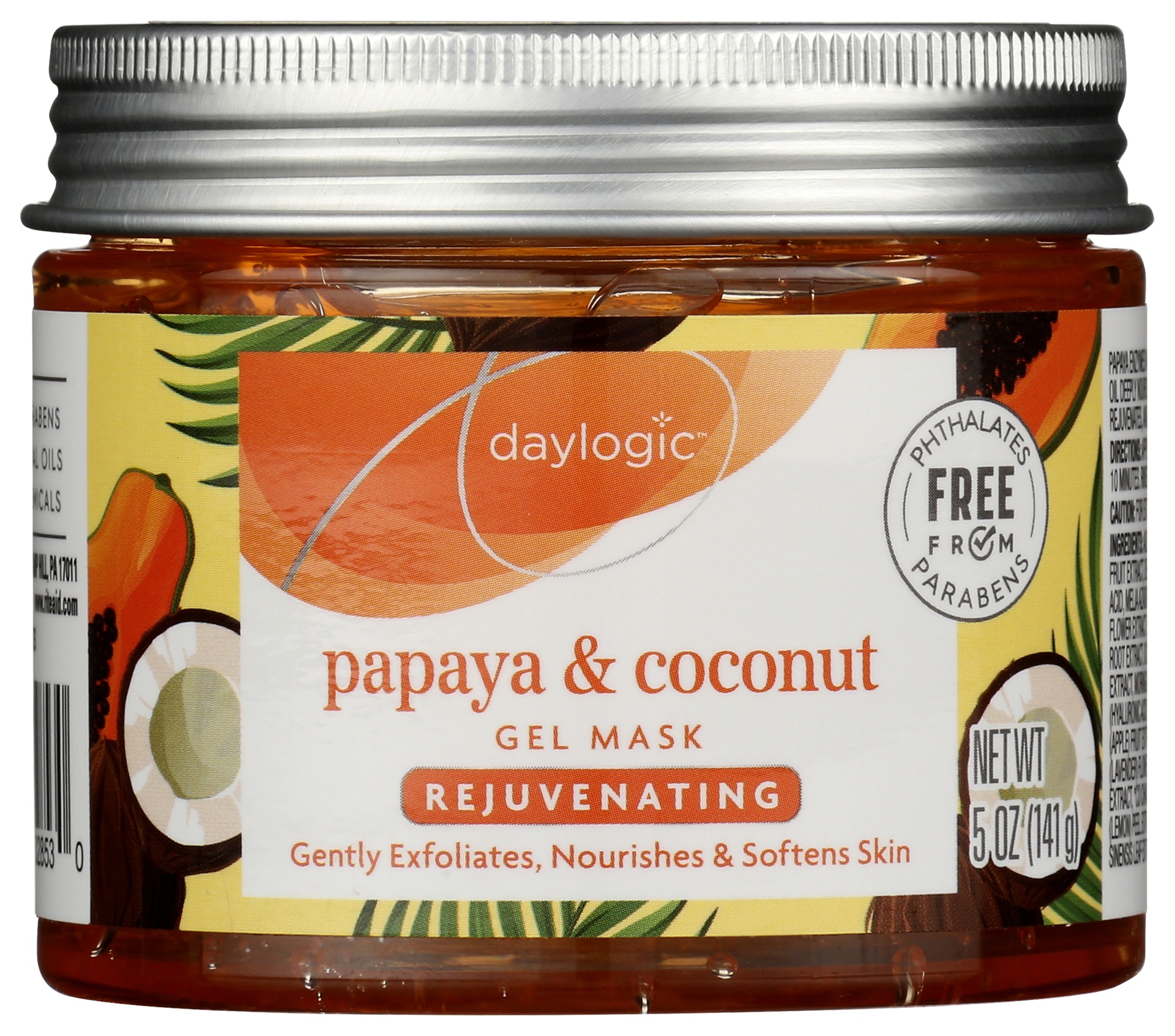 slide 1 of 1, Daylogic Papaya & Coconut Gel Mask, 5 oz