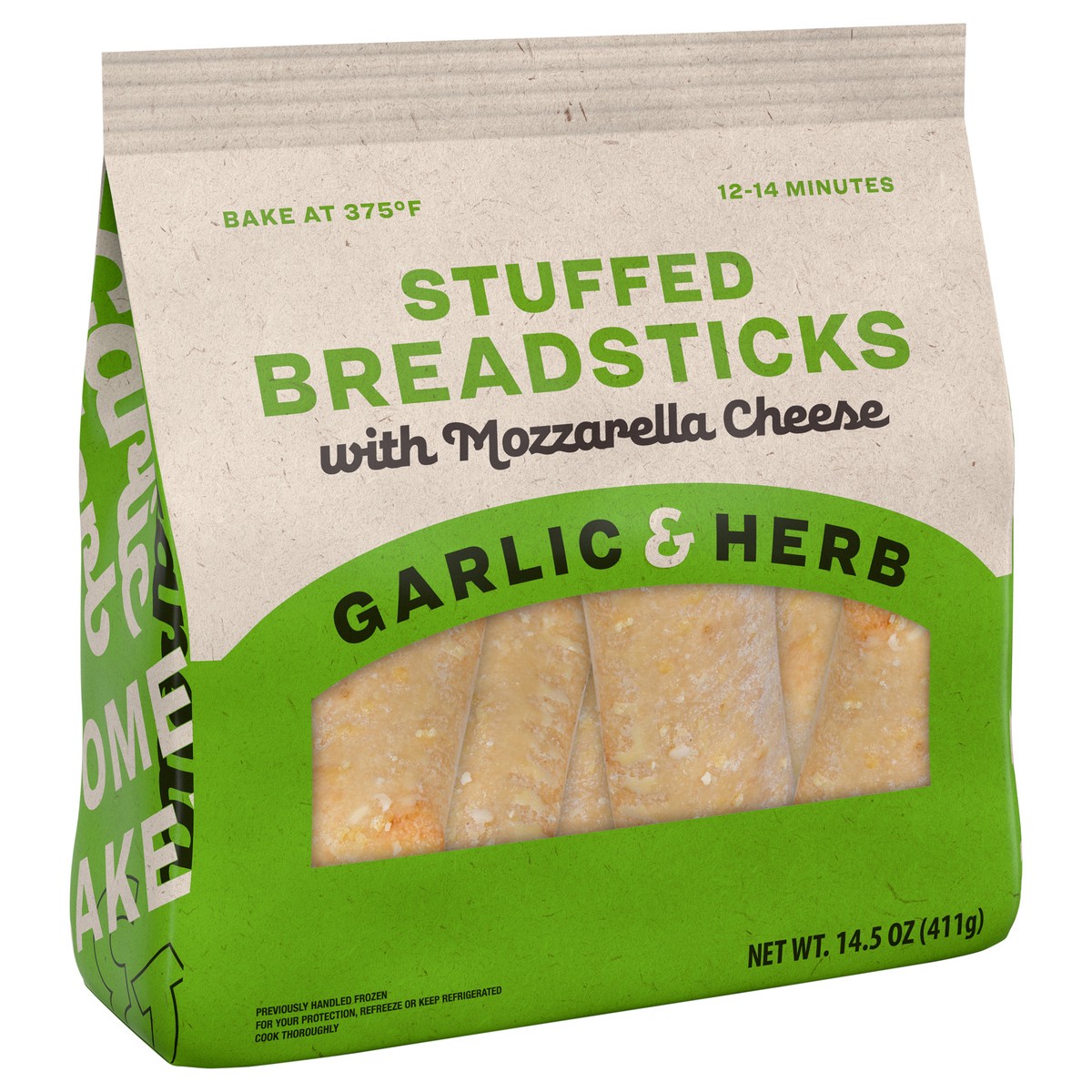 slide 8 of 8, Tyson Unbranded Stuffed Breadsticks with Mozzarella, Garlic & Herb, 14.5 oz